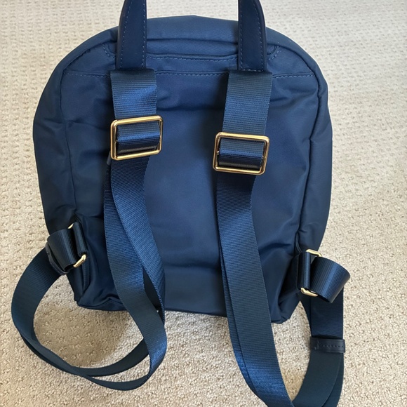 Tumi small backpack style purse Blue and Gold main image 4